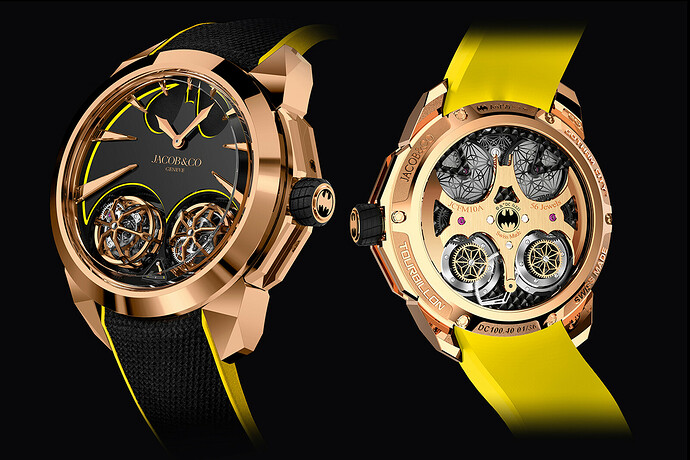 JacobCo_Batman_GothamCityWatch_WarnerBros_Mode_Uhren_RoseGold_Gelb