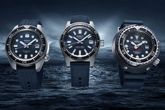 Seiko-Prospex-Diver-55th-Anniversary-Re-Editions-1965-Diver-SLA037-1968-Hi-Beat-Diver-SLA039-1975-Tuna-600m-Diver-SLA041-1