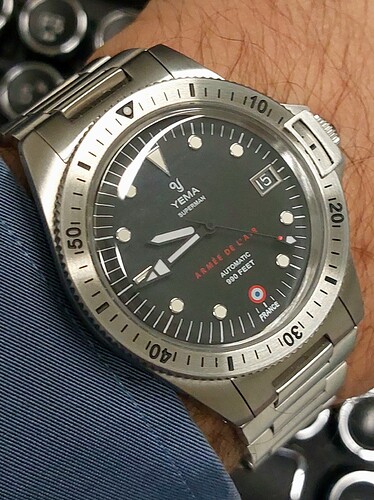 YEMA SUPERMAN FRENCH AIR FORCE STEEL LIMITED EDITION YAA41-AMS BP1000-41mm-20mm-20111109-p0415