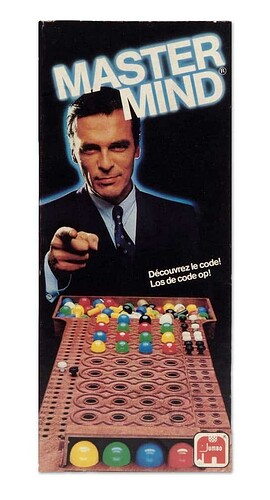 Mastermind-spel-doos