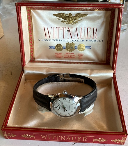 Wittnauer-powerreserve met doos