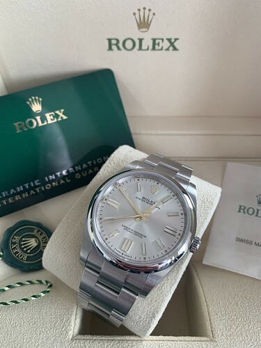 Rolex OP41. Silver dial. Compleet 2022.