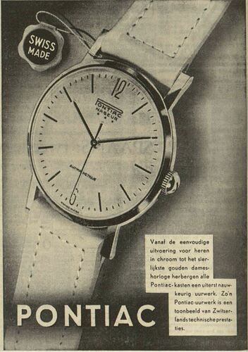 Pontiac Full Page Ad (Nageur) - Elsevier 16 Nov 1957