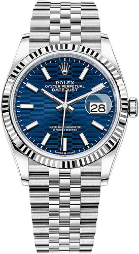 Rolex blue motif