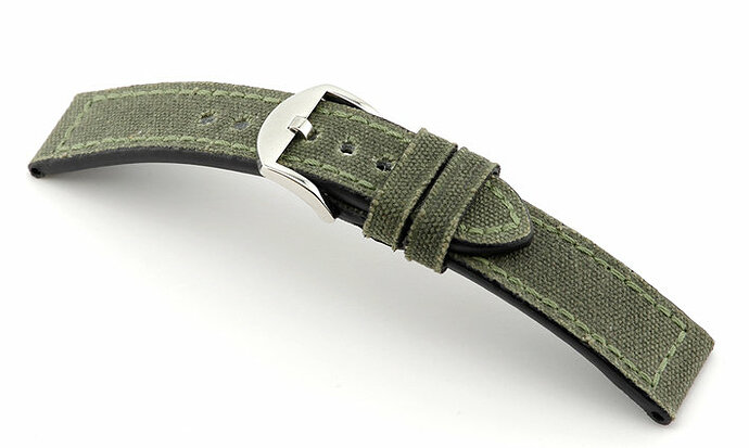 horlogeband virginia olivrgreen