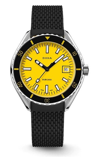 DOXA DIVINGSTAR BLACK RUBBER