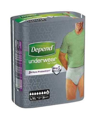 depend-pants-men-super-lxl-9-stuks