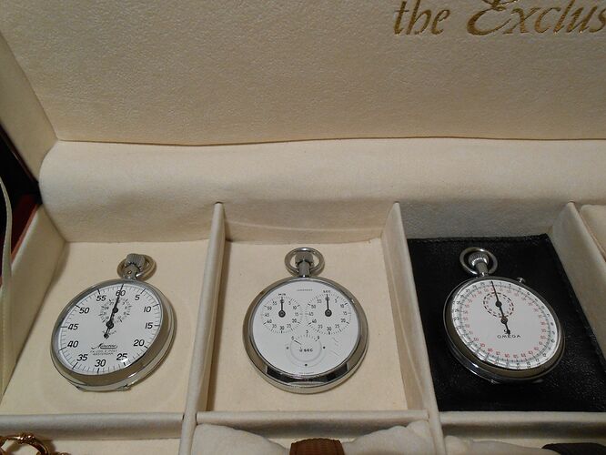 Drie stopwatches