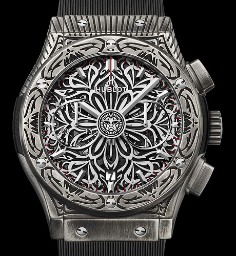 Hublot-Classic-Fusion-Shepard-Fairey-Limited-Edition-Watch-Engraved-Artistic