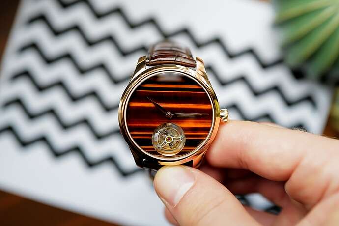 H. Moser & Cie Endeavour Tourbillon Concept Tiger's Eye