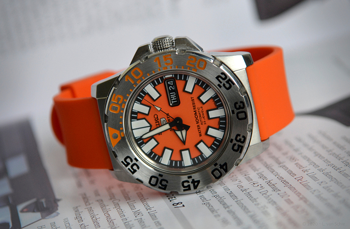 Seiko SNZF49 Orange Baby Monster