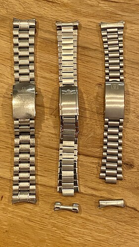 Origineel Speedmaster bracelet vs Forstner flat link bracelet ga Omega 1171/633 bracelet