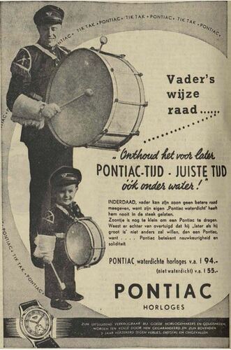 Pontiac Full Page Ad (Drums) - Elsevier 18 Nov 1950