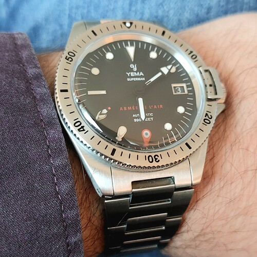 YEMA SUPERMAN FRENCH AIR FORCE STEEL LIMITED EDITION YAA41-AMS BP1000-41mm-20mm-20111109-p181