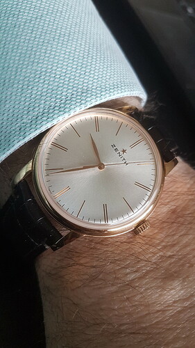 zenith elite 6150 rose gold #5