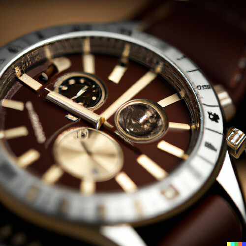 DALL·E 2022-10-13 21.55.42 - rolex with a dial of wood