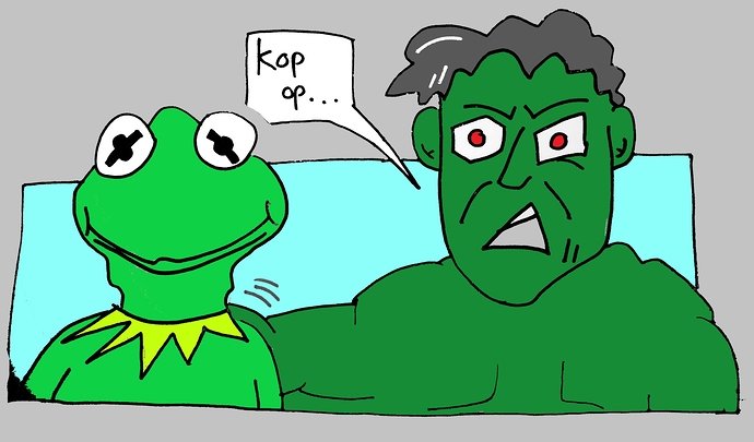 Kermit en Hulk
