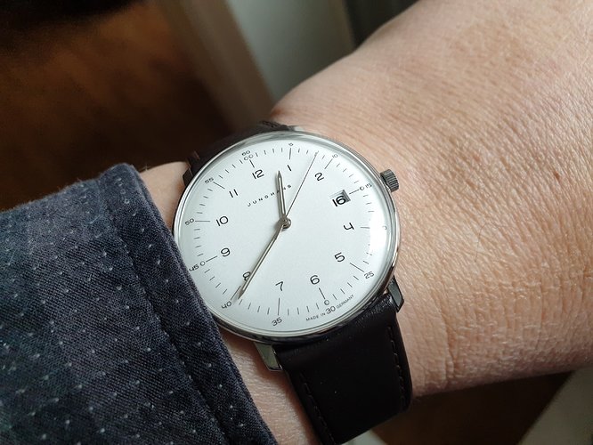 2019 03 16 Junghans Max Bill aan de pols 20190316_123929