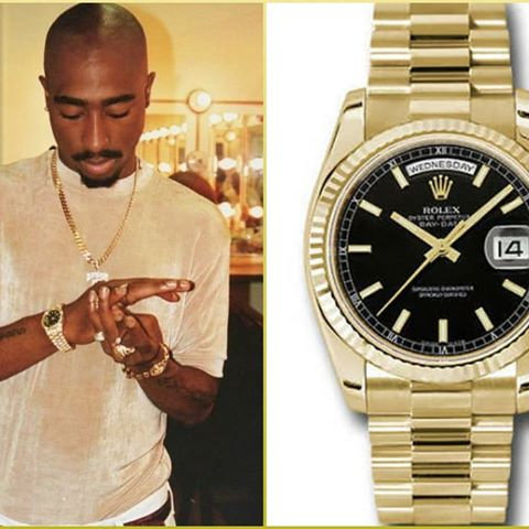 tupac rolex day date