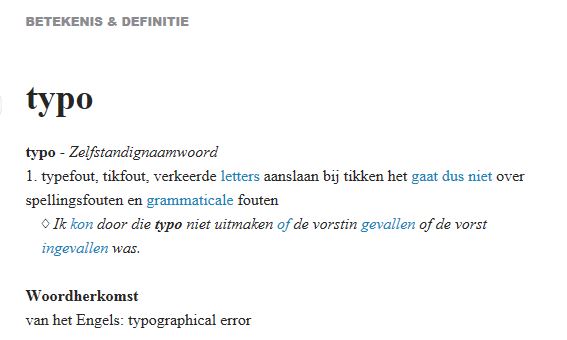 typo