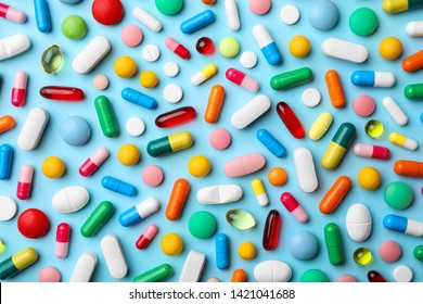 different-pills-on-color-background-260nw-1421041688