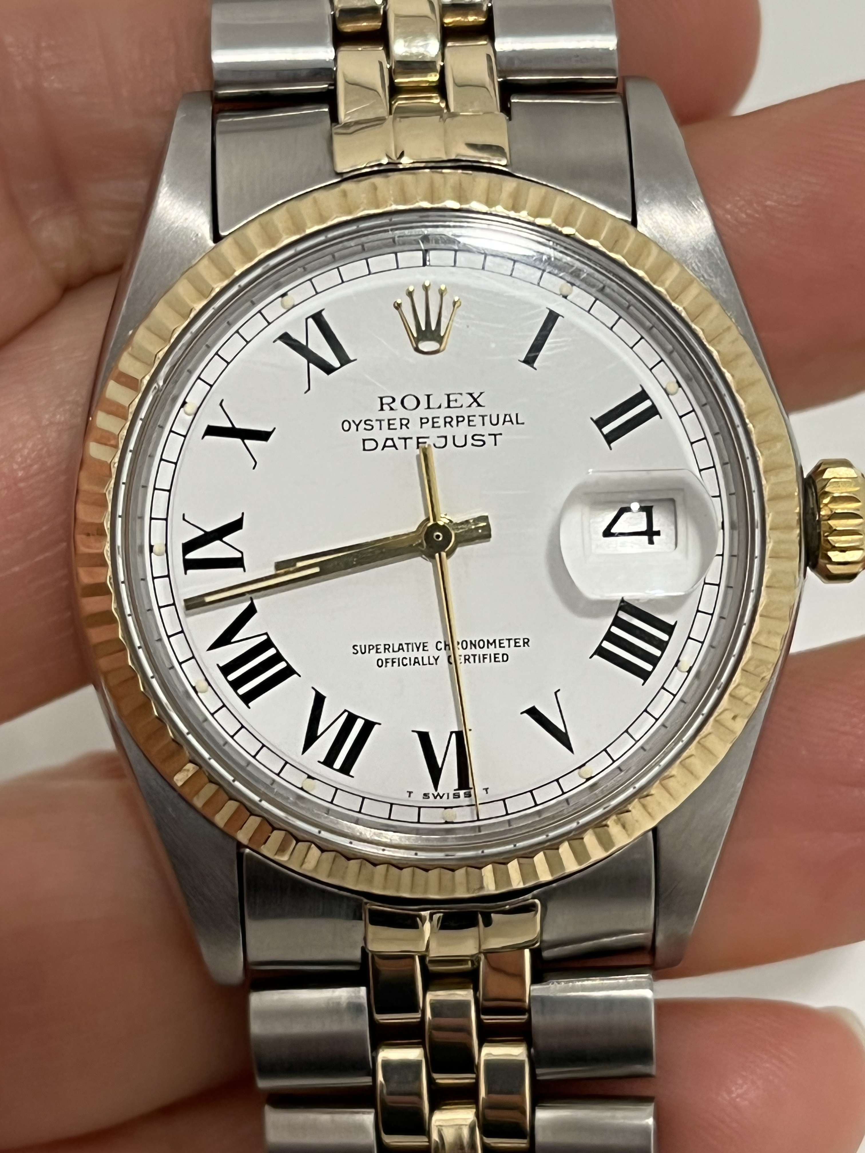 Rolex best sale leren band