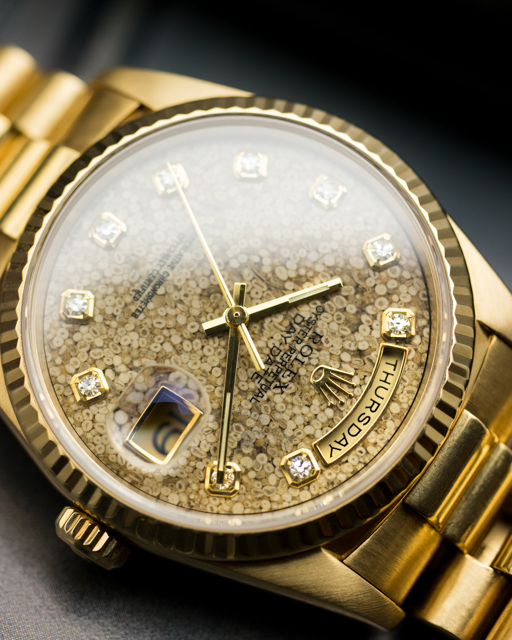 rolex datejust stone dial