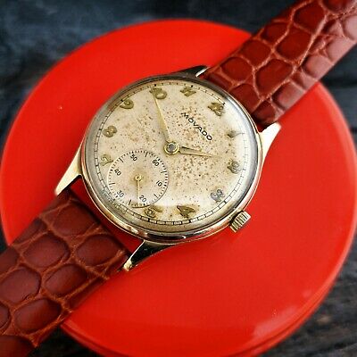 Super-Vintage-9ct-Gold-Movado-Gents-Wristwatch-Breguet