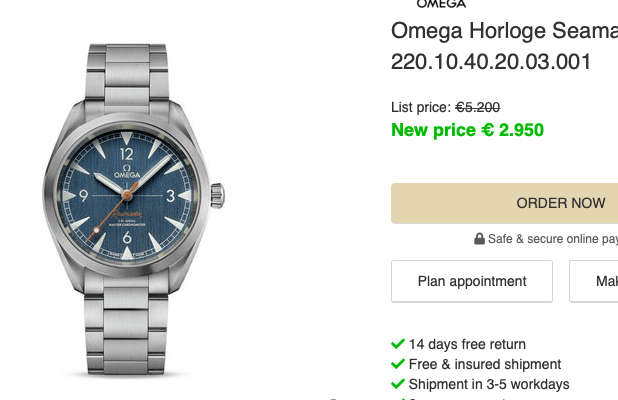 Horlogeforum aanbieding online