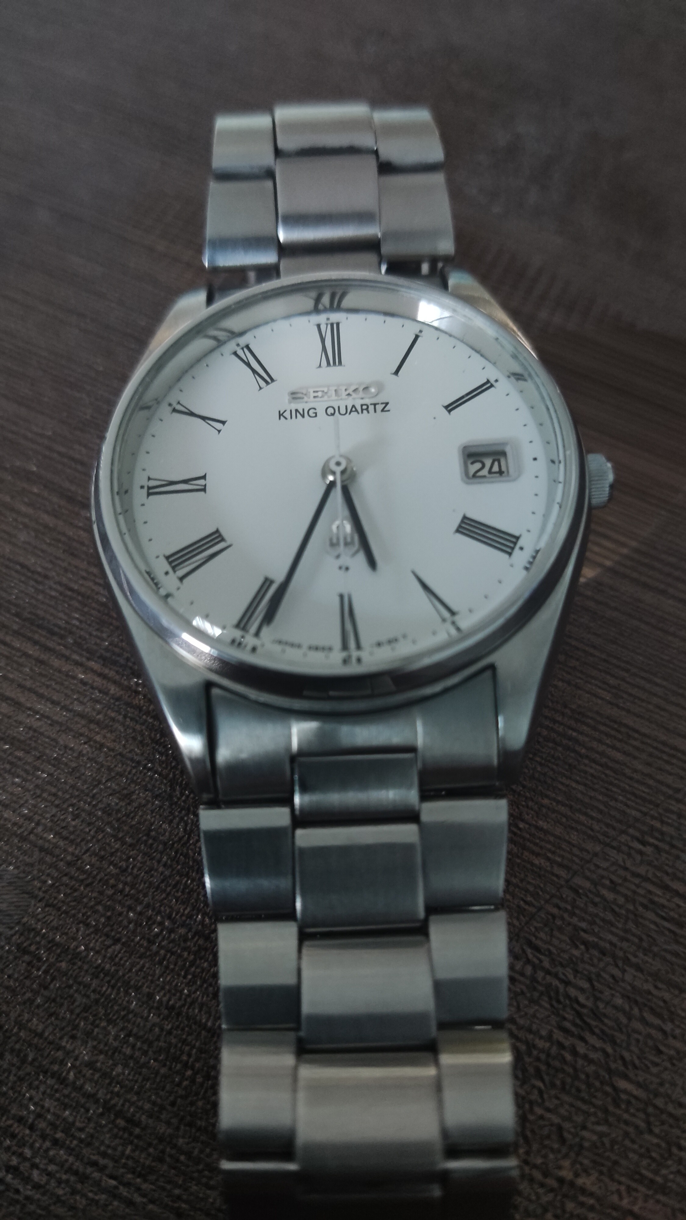 [諏訪製]SEIKO KING QUARTZ 金メッキ腕時計 4822-8110 諏訪製]SEIKO KING QUARTZ 金メッキ腕時計 4822-8110