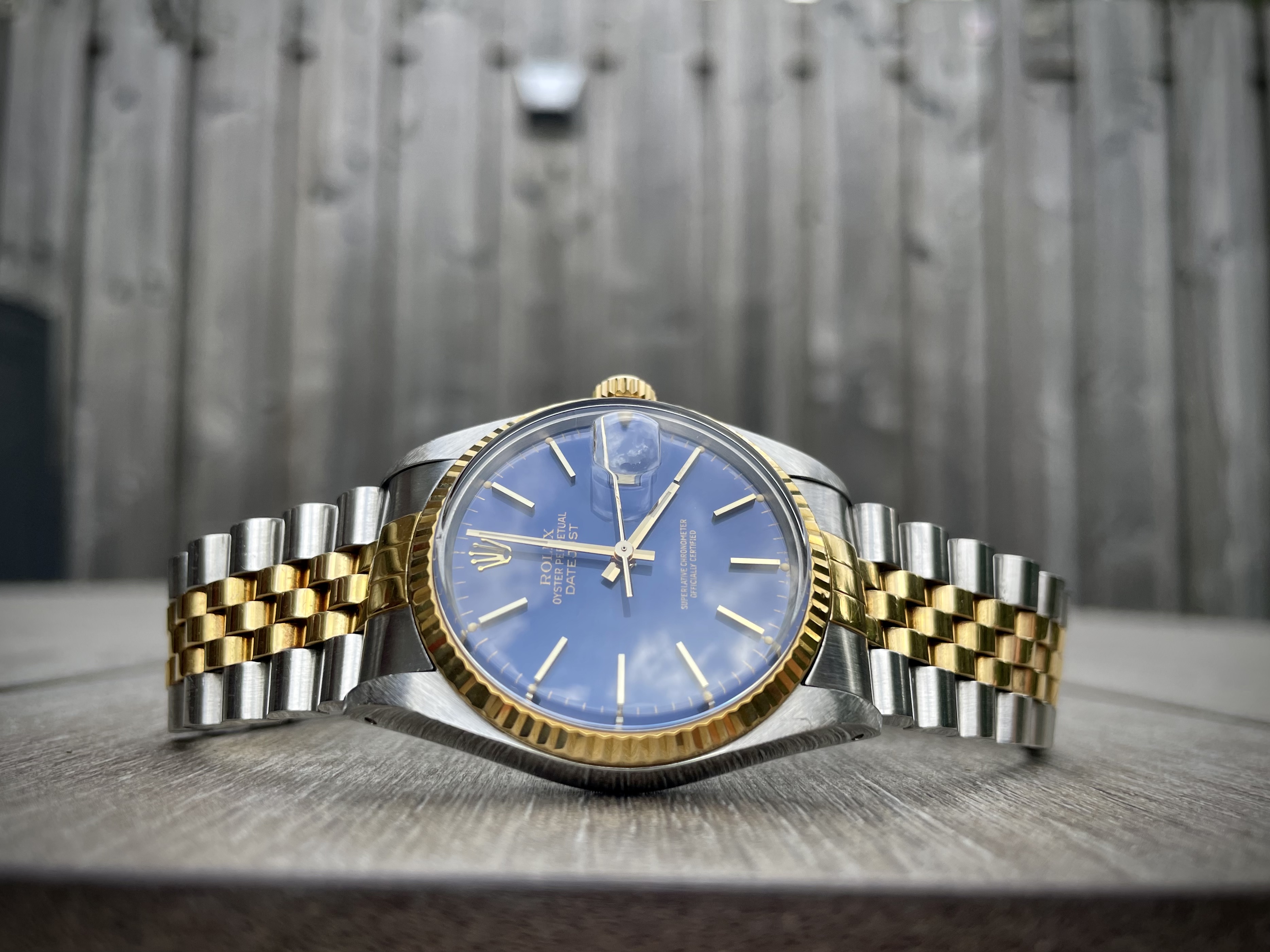 Rolex blauwe plaat shop