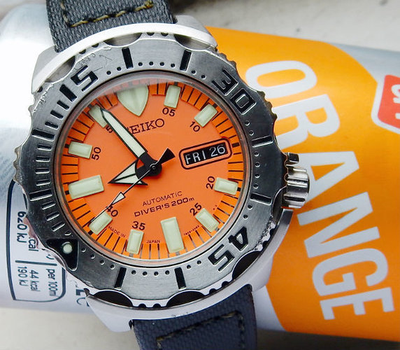 Seiko monster orange