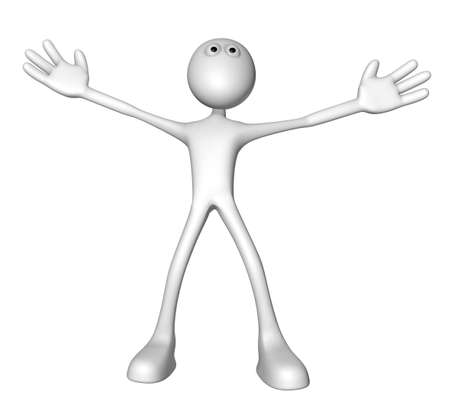 22413410-cartoon-kerl-mit-weit-geöffneten-armen-3d-illustration