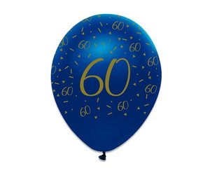 ballonnen-60-jaar-navy-blauw-goud-6-stuks
