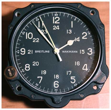 Breitling Wakmann aircraft clock