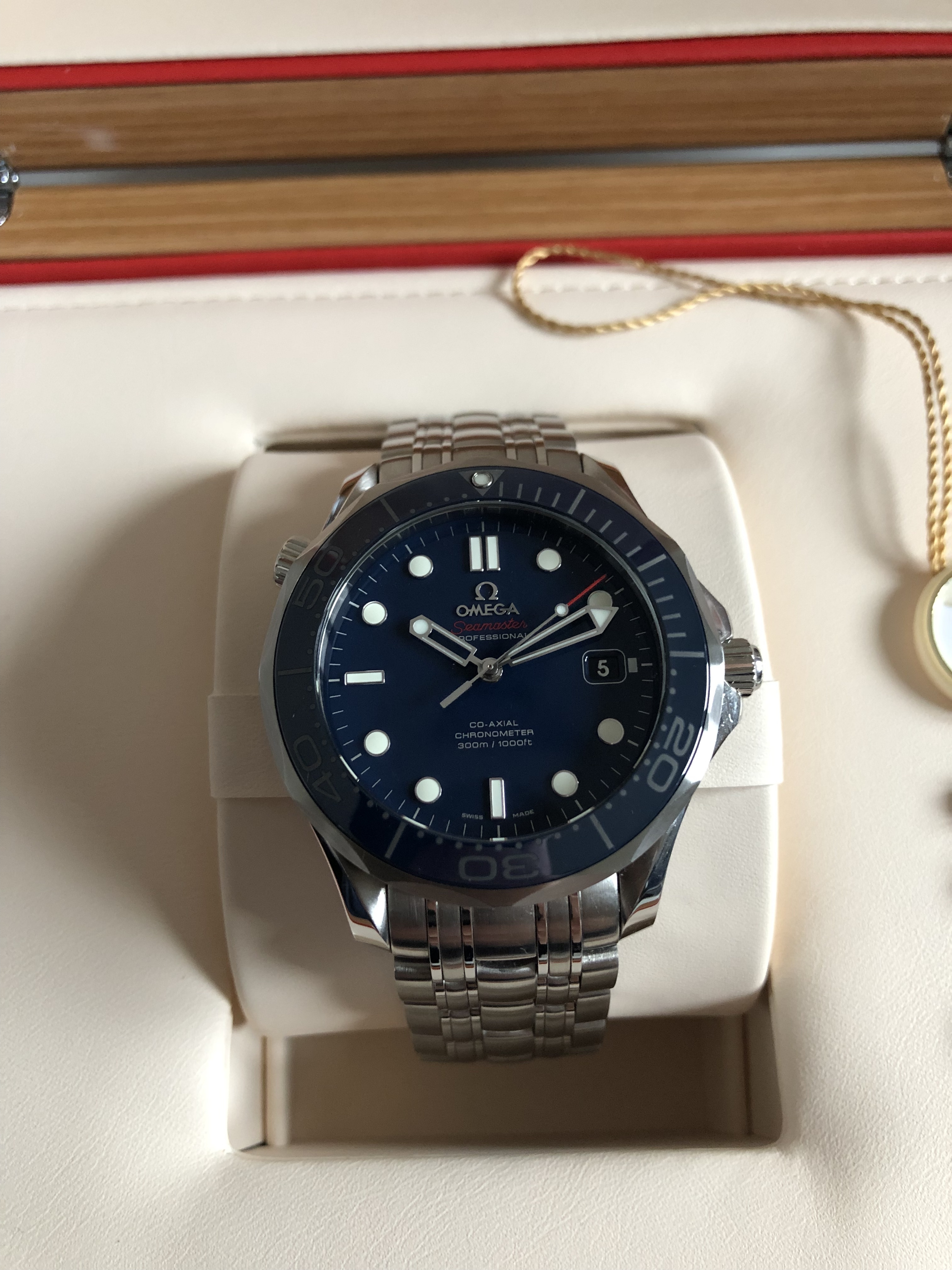 VERKOCHT: Omega SMPc Seamaster 300 Blauw - Horlogemarkt ...