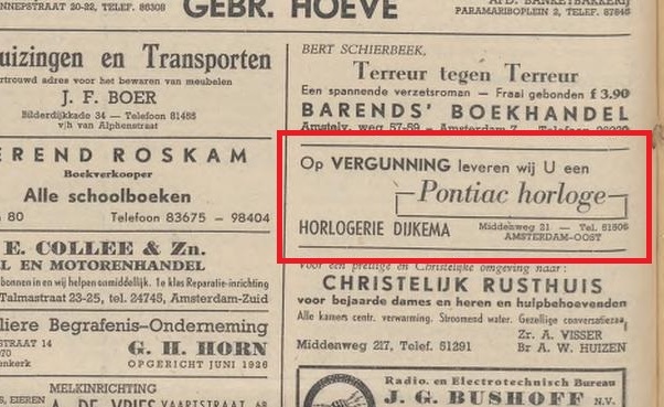 Amsterdamse Kerkbode 1946.8.4 - Op Vergunning