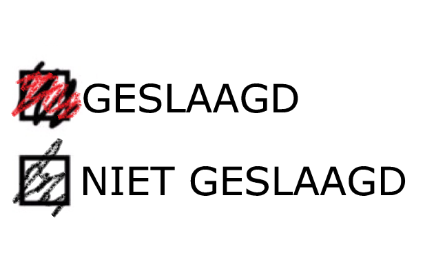 geslaagd-niet-geslaagd